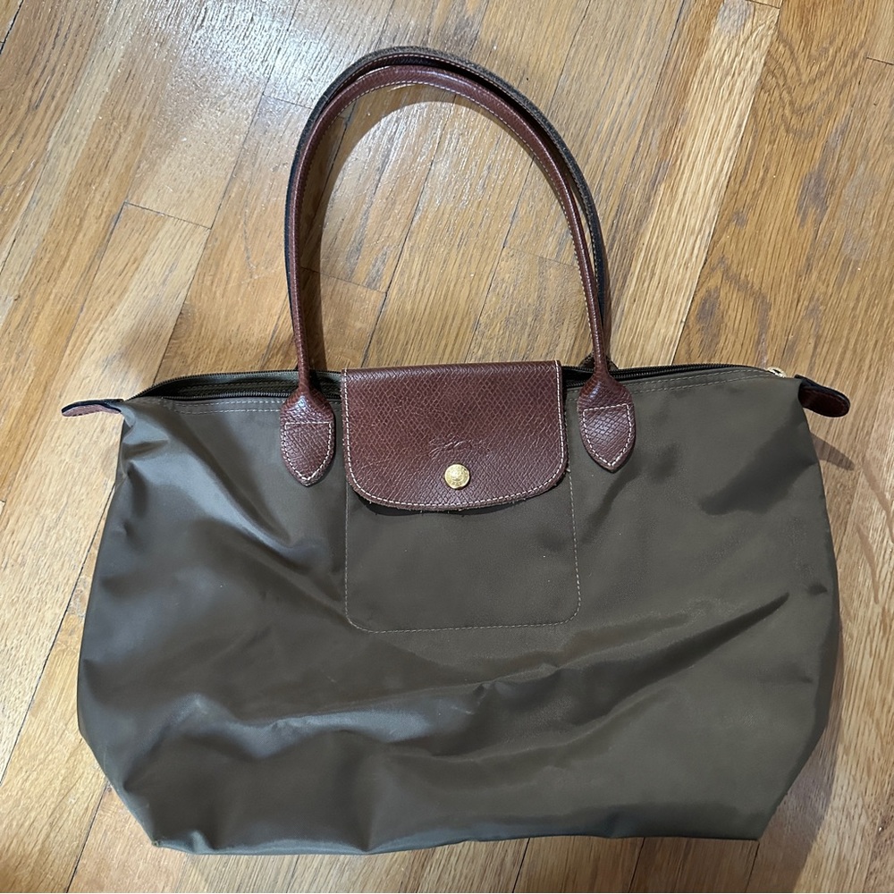 Longchamp Le Pliage Tote Bag in Olive / Army Green